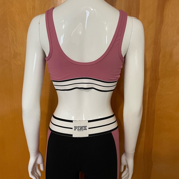 Victoria’s Secret Pink Sports Bra Size Medium Leggings Size Small Strappy - Picture 7 of 13
